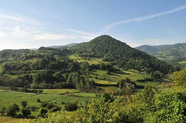 Pogled na Zvonačku Banju u jugoistočnoj Srbiji